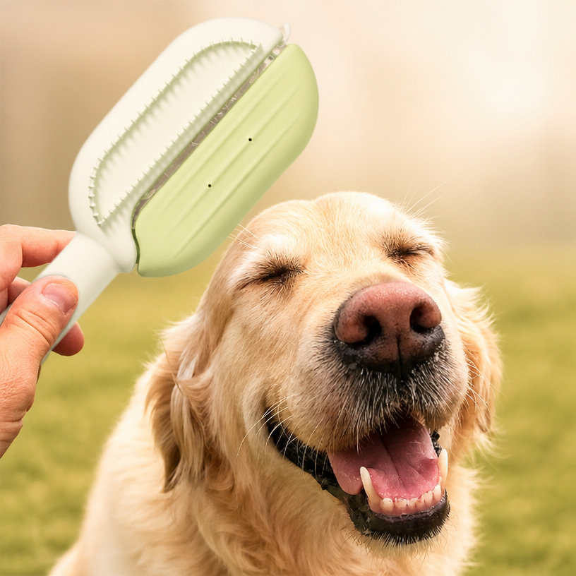 Tailored Care® GroomGlide™ Self-Cleaning Pet Brush