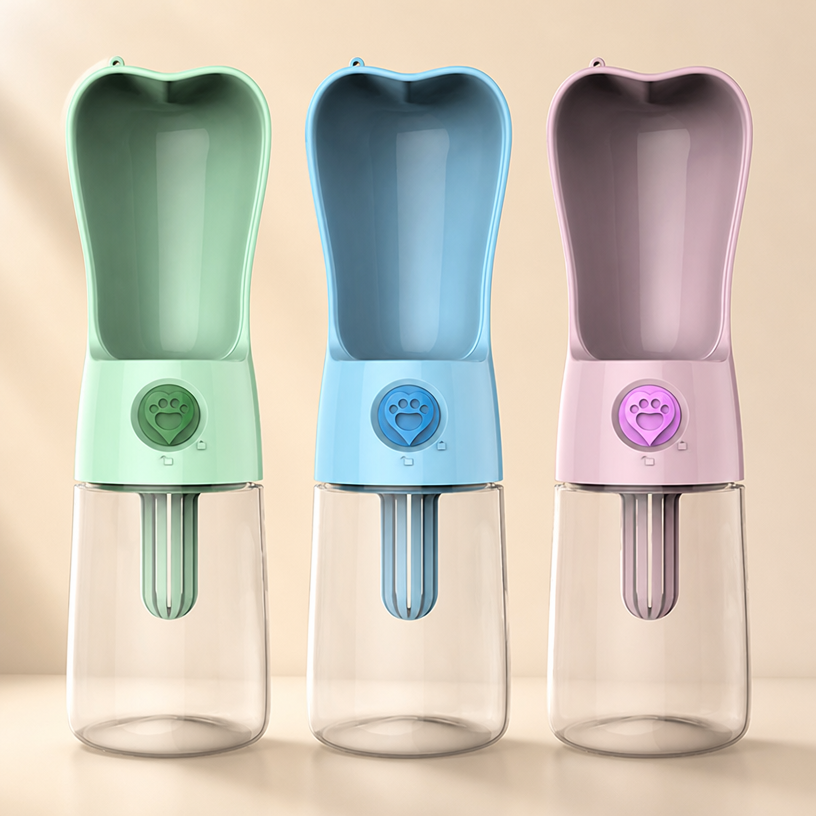 Tailored Care® TrailSip™ Pet Water Bottle & Travel Feeder
